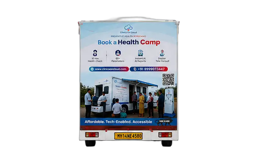 Mobile Medical Unit - Rear · Book a Health Camp
