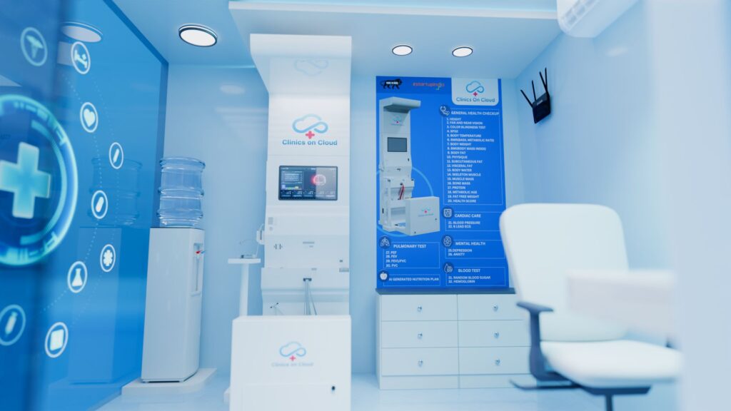 clinics on cloud launch health Lounge with HEALTH ATM