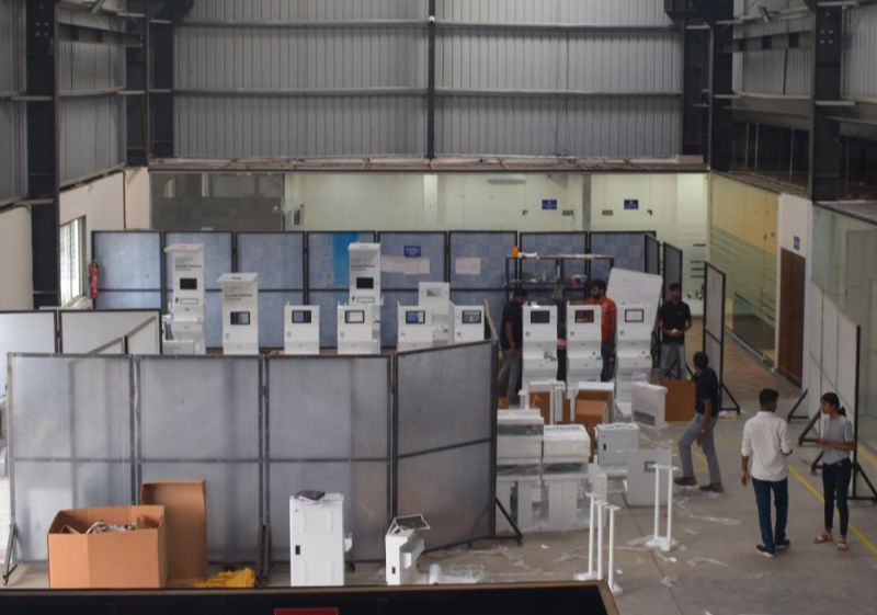 Inside view of Clinics on Cloud manufacturing plant showcasing advanced healthcare technology production